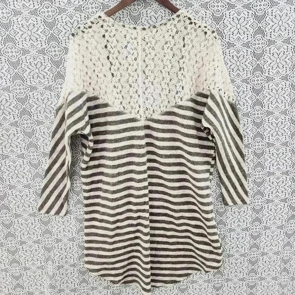 Umgee Sweater Cardigan Women's S Open front Lace details - Picture 2 of 7